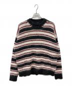 ALANUIアラヌイ）の古着「Grunge Stripes Sweater」｜ブラック