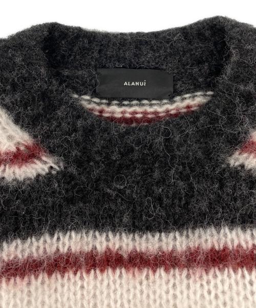 ALANUI（アラヌイ）ALANUI (アラヌイ) Grunge Stripes Sweater ブラック サイズ:XLの古着・服飾アイテム