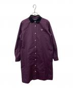 FRED PERRYフレッドペリー）の古着「CONTRAST COLLAR SHIRT DRESS」｜レッド