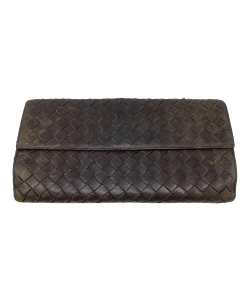BOTTEGA VENETA（ボッテガベネタ）BOTTEGA VENETA (ボッテガベネタ) 長財布 ブラウンの古着・服飾アイテム