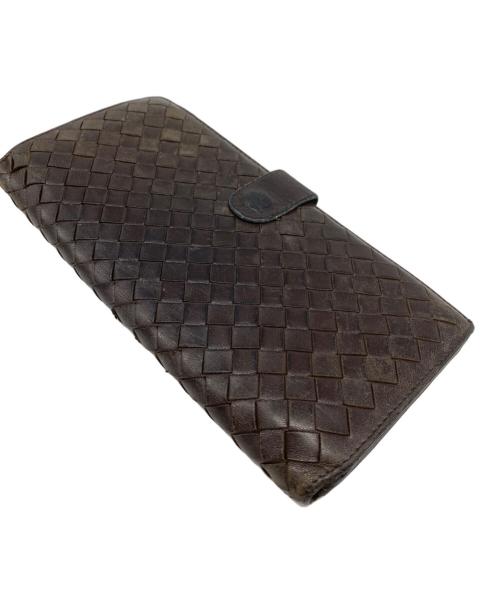 BOTTEGA VENETA（ボッテガベネタ）BOTTEGA VENETA (ボッテガベネタ) 長財布 ブラウンの古着・服飾アイテム