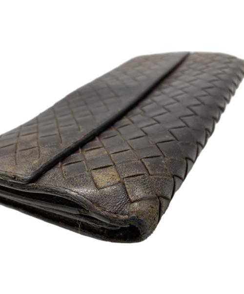 BOTTEGA VENETA（ボッテガベネタ）BOTTEGA VENETA (ボッテガベネタ) 長財布 ブラウンの古着・服飾アイテム