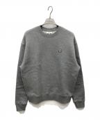 maison kitsuneメゾンキツネ）の古着「BOLD FOX HEAD PATCH COMFORT SWEATSHIRT」｜グレー