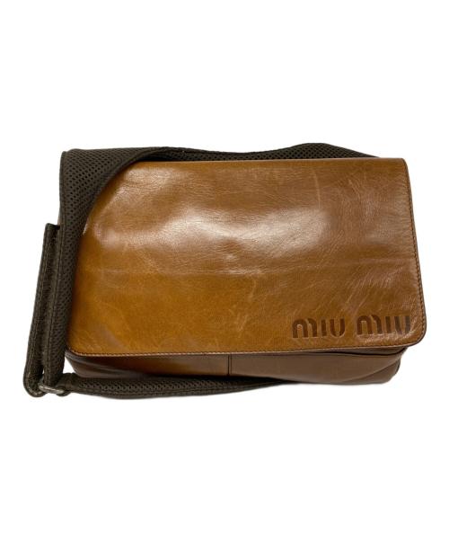 MIU MIU（ミュウミュウ）MIU MIU (ミュウミュウ) 99AW ショルダーバッグ ブラウンの古着・服飾アイテム
