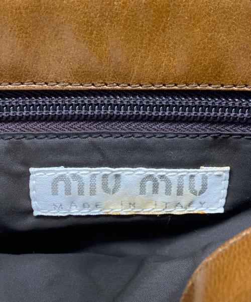 MIU MIU（ミュウミュウ）MIU MIU (ミュウミュウ) 99AW ショルダーバッグ ブラウンの古着・服飾アイテム