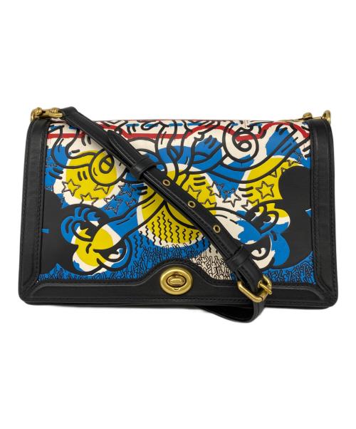 COACH（コーチ）COACH (コーチ) Disney (ディズニー) コラボショルダーバッグ ブラックの古着・服飾アイテム