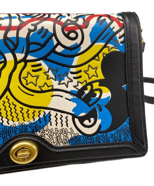 COACH（コーチ）COACH (コーチ) Disney (ディズニー) コラボショルダーバッグ ブラックの古着・服飾アイテム