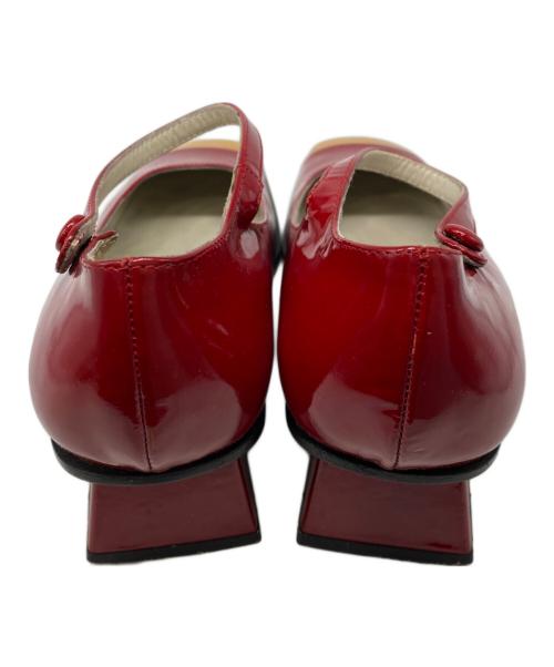 MIU MIU（ミュウミュウ）MIU MIU (ミュウミュウ) デザインパンプス レッド サイズ:37の古着・服飾アイテム