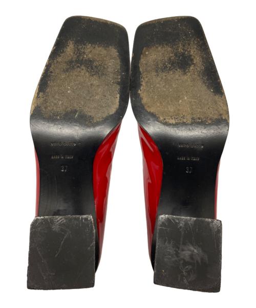 MIU MIU（ミュウミュウ）MIU MIU (ミュウミュウ) デザインパンプス レッド サイズ:37の古着・服飾アイテム