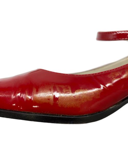 MIU MIU（ミュウミュウ）MIU MIU (ミュウミュウ) デザインパンプス レッド サイズ:37の古着・服飾アイテム