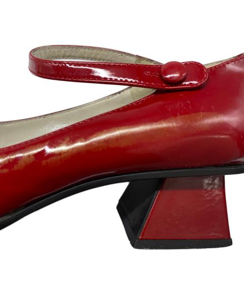 MIU MIU（ミュウミュウ）MIU MIU (ミュウミュウ) デザインパンプス レッド サイズ:37の古着・服飾アイテム