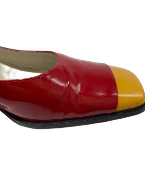 MIU MIU（ミュウミュウ）MIU MIU (ミュウミュウ) デザインパンプス レッド サイズ:37の古着・服飾アイテム