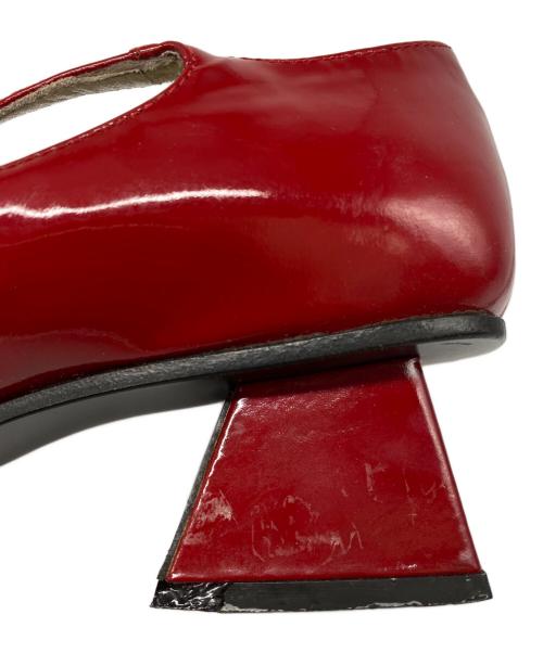 MIU MIU（ミュウミュウ）MIU MIU (ミュウミュウ) デザインパンプス レッド サイズ:37の古着・服飾アイテム
