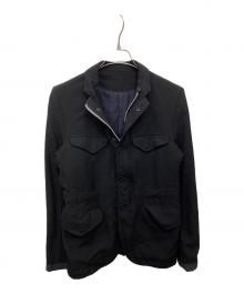 COMME des GARCONS HOMME（コムデギャルソン オム）の古着「縮絨ウールジャケット」｜ブラック
