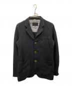 COMME des GARCONSコムデギャルソン）の古着「ポリ縮絨製品染めテーラードジャケット」｜ブラック