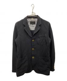 COMME des GARCONS（コムデギャルソン）の古着「ポリ縮絨製品染めテーラードジャケット」｜ブラック