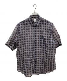 香送迷（マンネンロウ）の古着「別注ナイロン メッシュシャツ」｜ブラウン