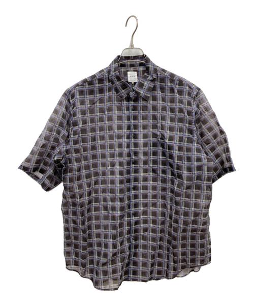 香送迷（マンネンロウ）香送迷 (マンネンロウ) 別注ナイロン メッシュシャツ ブラウン サイズ:2の古着・服飾アイテム
