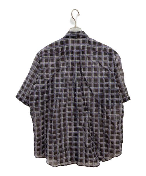 香送迷（マンネンロウ）香送迷 (マンネンロウ) 別注ナイロン メッシュシャツ ブラウン サイズ:2の古着・服飾アイテム