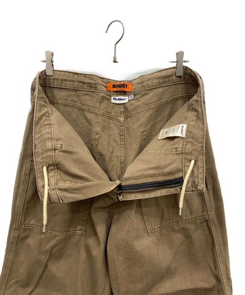 butter（バター）butter (バター) バギーデニムパンツ ブラウン サイズ:34の古着・服飾アイテム