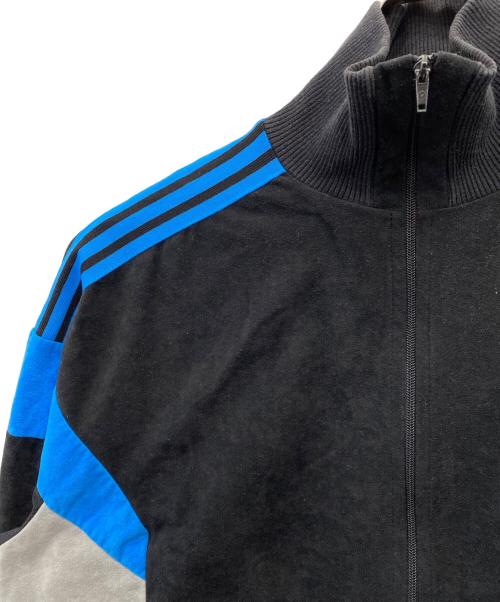 adidas（アディダス）adidas (アディダス) 80’s VENTEX ベロアジャケット ブラック サイズ:Lの古着・服飾アイテム