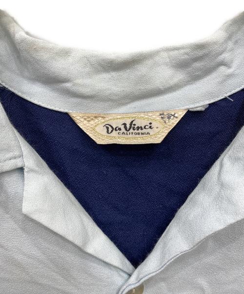 Davinci（ダヴィンチ）Davinci (ダヴィンチ) オープンカラーシャツ ブルー サイズ:不明の古着・服飾アイテム