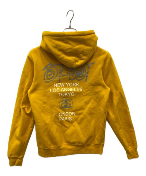 stussy（ステューシー）stussy (ステューシー) ジップパーカー イエロー サイズ:Sの古着・服飾アイテム
