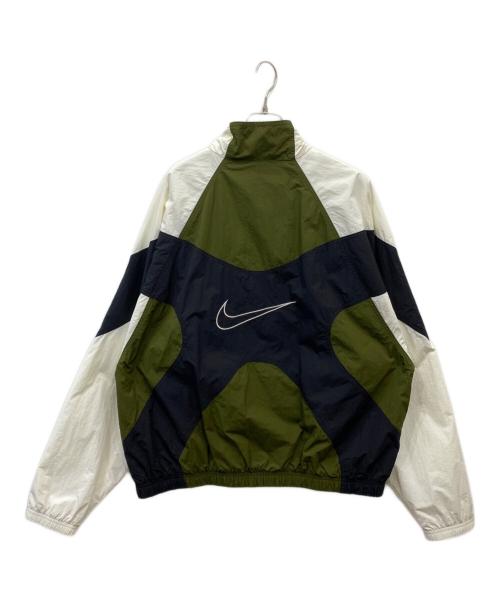 NIKE（ナイキ）NIKE (ナイキ) REISSUE WOVEN JACKET グリーン×ホワイト サイズ:Mの古着・服飾アイテム