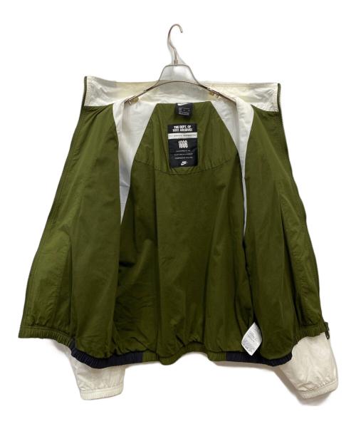 NIKE（ナイキ）NIKE (ナイキ) REISSUE WOVEN JACKET グリーン×ホワイト サイズ:Mの古着・服飾アイテム