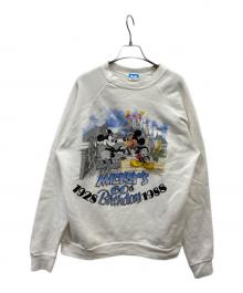 DISNEY（ディズニー）の古着「80’sラグランスウェット」｜ホワイト