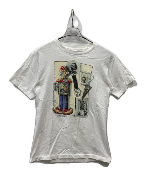 PREMIER SPORTS WEAR（プレミアム スポーツウェア）PREMIER SPORTS WEAR (プレミアム スポーツウェア) 90’sアインシュタインTシャツ ホワイト サイズ:Mの古着・服飾アイテム