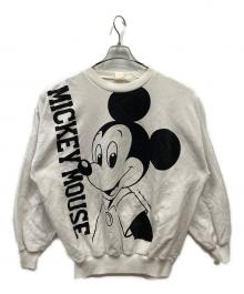 DISNEY（ディズニー）の古着「80’sビッグプリントスウェット」｜ホワイト
