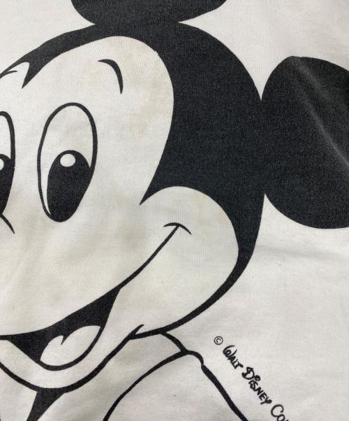 DISNEY（ディズニー）DISNEY (ディズニー) 80’sビッグプリントスウェット ホワイト サイズ:Lの古着・服飾アイテム