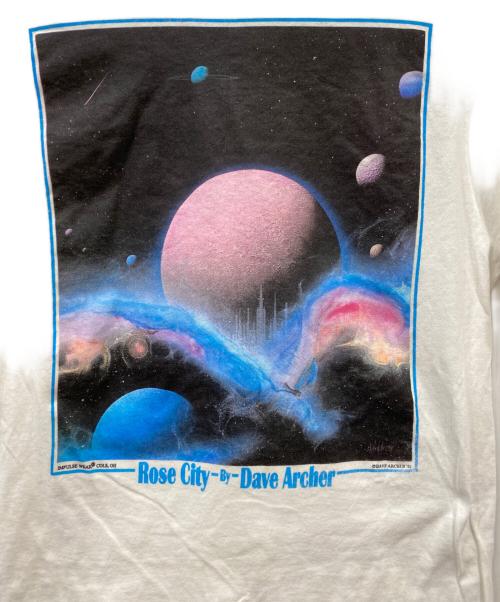 FRUIT OF THE LOOM（フルーツオブザルーム）FRUIT OF THE LOOM (フルーツオブザルーム) 90S アートTシャツ ホワイト サイズ:Lの古着・服飾アイテム