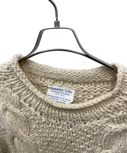 countrylife（カントリーライフ）countrylife (カントリーライフ) フィッシャーマンニット アイボリー サイズ:不明の古着・服飾アイテム
