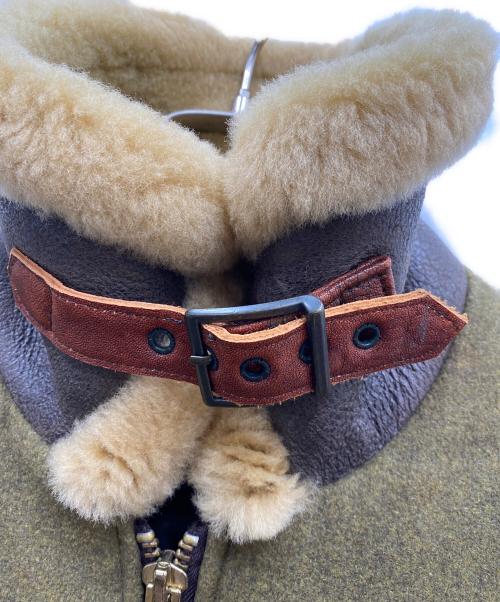 Schott（ショット）Schott (ショット) ANJ4 メルトンレザージャケット カーキ サイズ:Mの古着・服飾アイテム