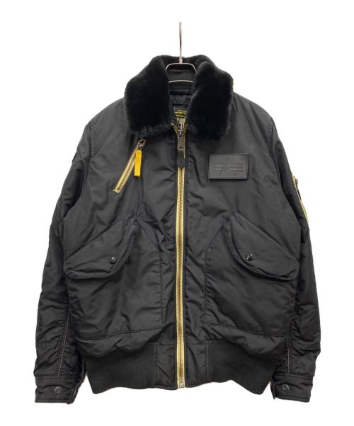 ALPHA（アルファ）ALPHA (アルファ) B-15フライトジャケット ブラック サイズ:XLの古着・服飾アイテム