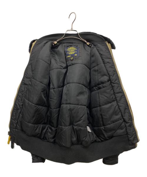 ALPHA（アルファ）ALPHA (アルファ) B-15フライトジャケット ブラック サイズ:XLの古着・服飾アイテム