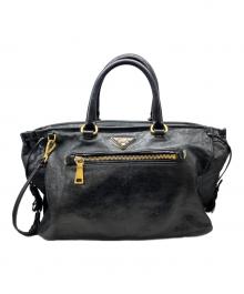 PRADA（プラダ）の古着「2WAYハンドバッグ」｜ブラック