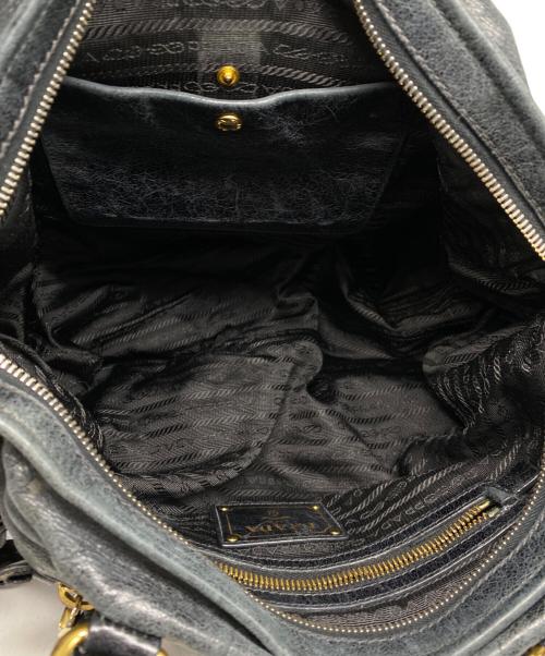 PRADA（プラダ）PRADA (プラダ) 2WAYハンドバッグ ブラックの古着・服飾アイテム