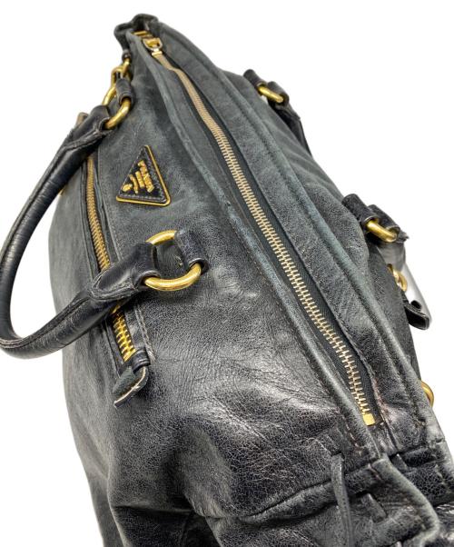 PRADA（プラダ）PRADA (プラダ) 2WAYハンドバッグ ブラックの古着・服飾アイテム