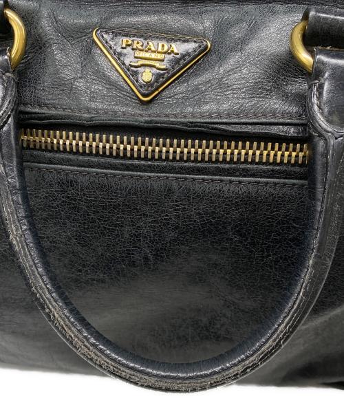 PRADA（プラダ）PRADA (プラダ) 2WAYハンドバッグ ブラックの古着・服飾アイテム