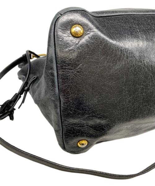 PRADA（プラダ）PRADA (プラダ) 2WAYハンドバッグ ブラックの古着・服飾アイテム