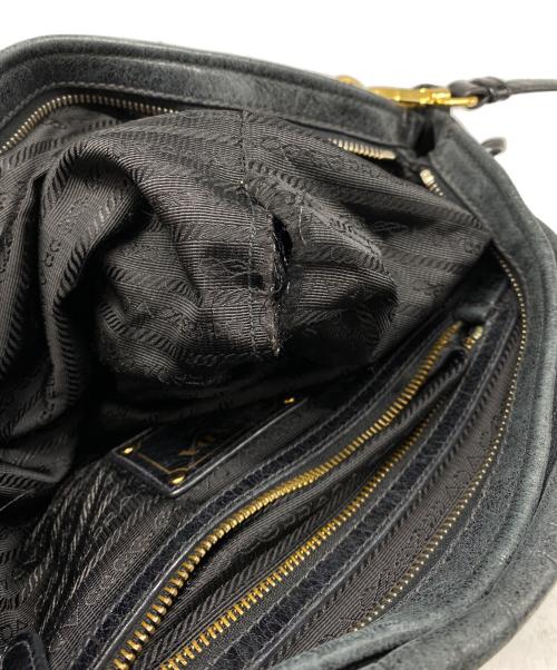 PRADA（プラダ）PRADA (プラダ) 2WAYハンドバッグ ブラックの古着・服飾アイテム