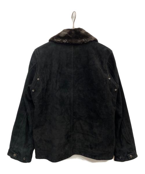 Schott（ショット）Schott (ショット) スウェードN-1ジャケット ブラック サイズ:Lの古着・服飾アイテム