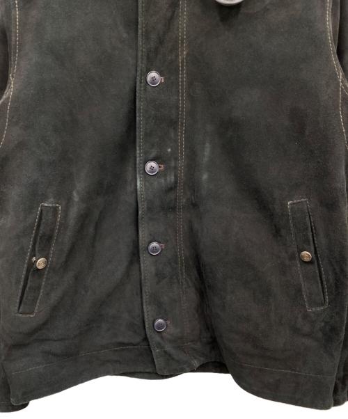 Schott（ショット）Schott (ショット) スウェードN-1ジャケット ブラック サイズ:Lの古着・服飾アイテム