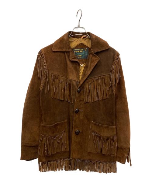 RANCHER by Schott（ランチャー バイ ショット）RANCHER by Schott (ランチャー バイ ショット) フリンジレザージャケット ブラウン サイズ:38の古着・服飾アイテム