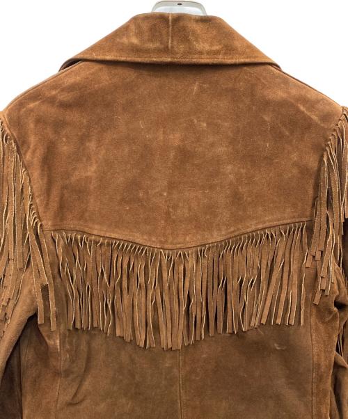 RANCHER by Schott（ランチャー バイ ショット）RANCHER by Schott (ランチャー バイ ショット) フリンジレザージャケット ブラウン サイズ:38の古着・服飾アイテム
