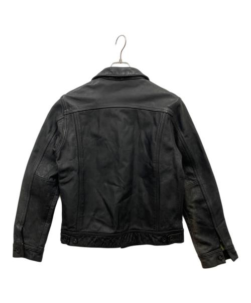 AVIREX（アヴィレックス）AVIREX (アヴィレックス) レザートラッカージャケット ブラック サイズ:Ｌの古着・服飾アイテム