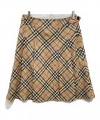 BURBERRY LONDONバーバリーロンドン）の古着「ノバチェックスカート」｜ベージュ